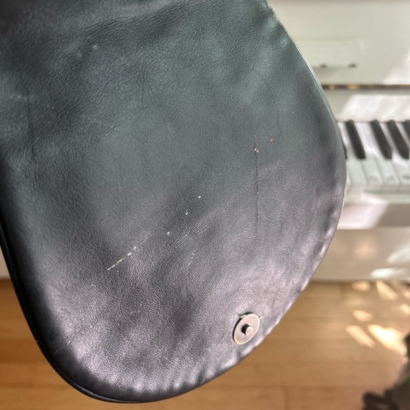 Vintage Harley-Davidson Mini Black Crossbody Bag with Silver Accents 8"x7"x1.5" - Picture 13 of 16